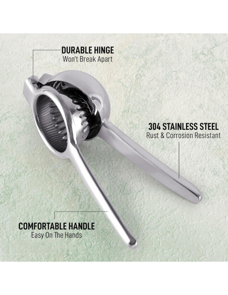 Exprimidor de Limón Manual Zulay Kitchen Acero Inoxidable 0.5L