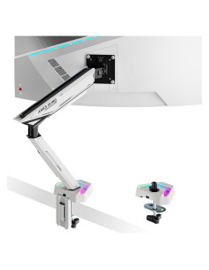 Soporte de Monitor ARES WING Blanco 17-45" Ajustable RGB