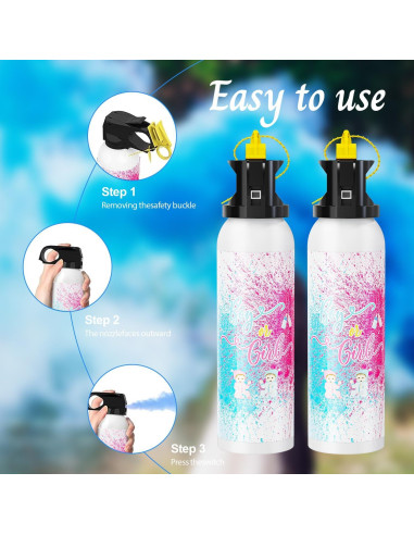 Extintores Revelación de Género 2 Piezas Azul 0.35 kg