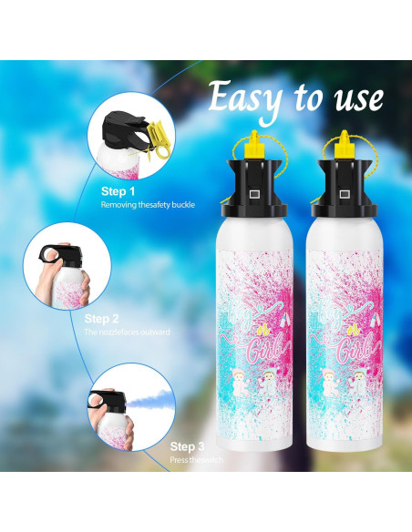 Extintores Revelación de Género 2 Piezas Azul 0.35 kg