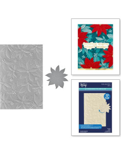 Carpeta de Embossing 3D Poinsettia Juguetona Simon Hurley 14x22 cm 2