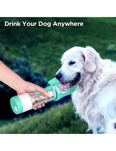 Botella de Agua para Perros Uppetly 354ml 2 en 1 Plegable