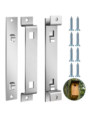 Soporte para Casa de Aves Blulu - Acero Galvanizado - 2 Juegos