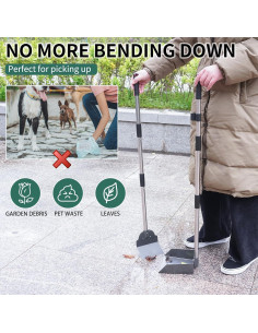 SCENEREAL Recogedor de Excremento para Perros - Pala y Bandeja 2