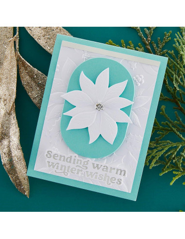 Carpeta de Embossing 3D Poinsettia Juguetona Simon Hurley 14x22 cm