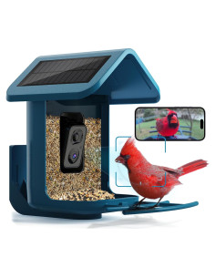 Comedero para Aves Onlyfly con Cámara 2K Solar y AI