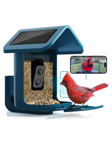 Comedero para Aves Onlyfly con Cámara 2K Solar y AI