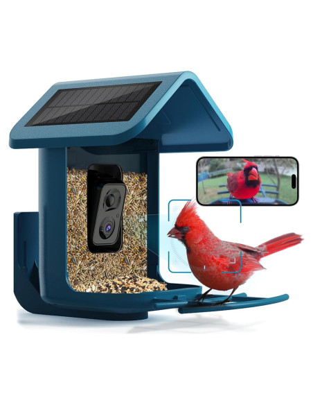 Comedero para Aves Onlyfly con Cámara 2K Solar y AI