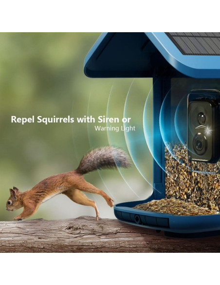 Comedero para Aves Onlyfly con Cámara 2K Solar y AI