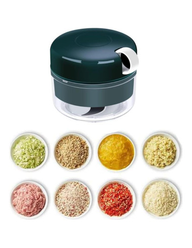 Picador de Ajo Manual AKOAK 170 ml, Acero Inoxidable