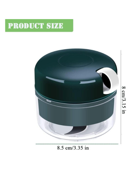 Picador de Ajo Manual AKOAK 170 ml, Acero Inoxidable