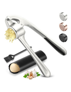 Prensa de Ajo SRISE de Zinc Apta para Lavavajillas Mate