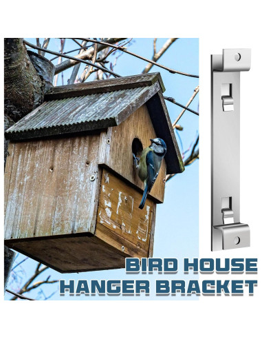 Soporte para Casa de Aves Blulu - Acero Galvanizado - 2 Juegos