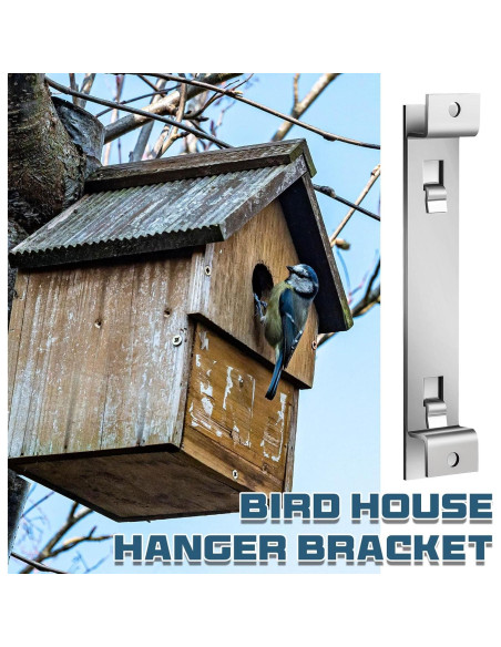 Soporte para Casa de Aves Blulu - Acero Galvanizado - 2 Juegos