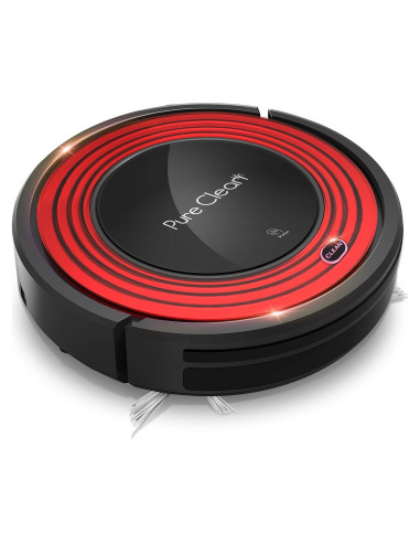Aspiradora Robot SereneLife PUCRC95.8 - 1500pa, Programable, Rojo