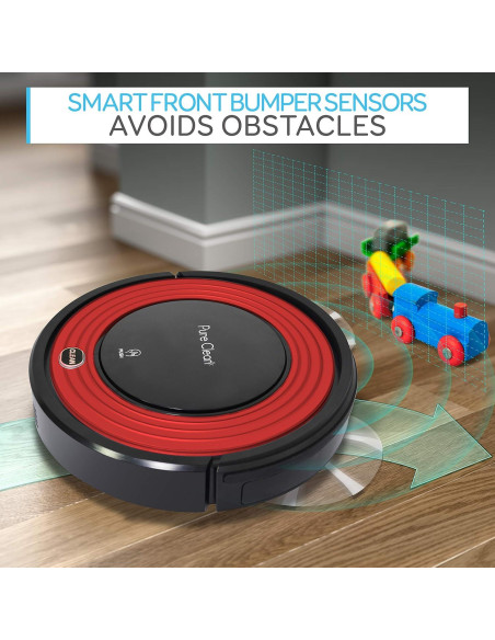 Aspiradora Robot SereneLife PUCRC95.8 - 1500pa, Programable, Rojo Aspiradora Robot SereneLife PUCRC95.8 - 1500pa, Programable, Rojo