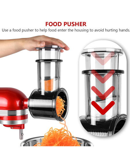 Rallador y Cortador LETOMS para Batidora KitchenAid - 5 Cuchillas