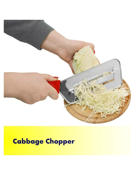 Cuchillo Cortador de Repollo YukaBa Acero Inoxidable Rojo-A Cuchillo Cortador de Repollo YukaBa Acero Inoxidable Rojo-A