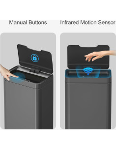 Cubo de Basura Automático Mbillion 15.3 L Sensor Infrarrojo 2