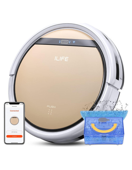 Aspiradora Robótica ILIFE V5s Plus 2-en-1 con Mopa, WiFi