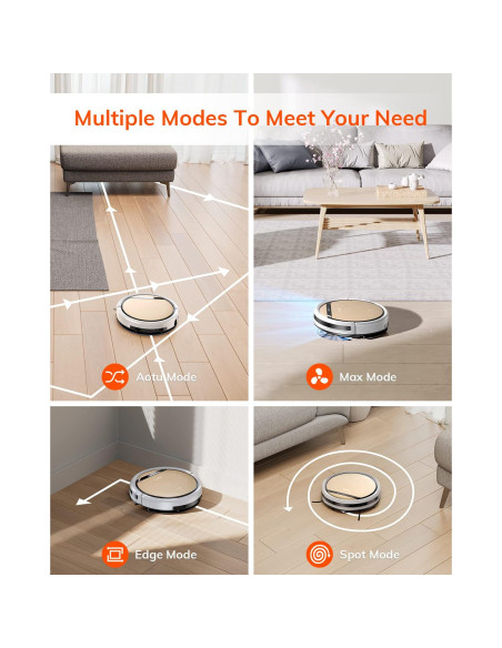 Aspiradora Robótica ILIFE V5s Plus 2-en-1 con Mopa, WiFi