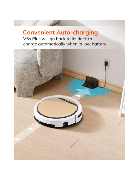Aspiradora Robótica ILIFE V5s Plus 2-en-1 con Mopa, WiFi