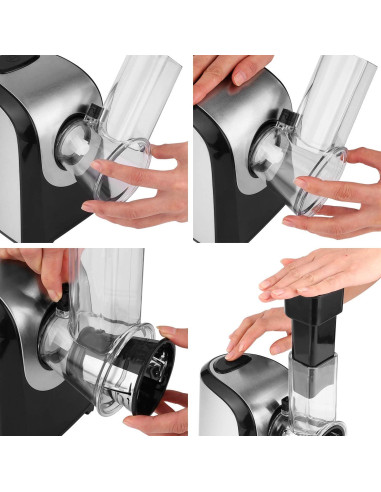 Rallador Eléctrico 5 en 1 Nictemaw 150W Acero Inoxidable