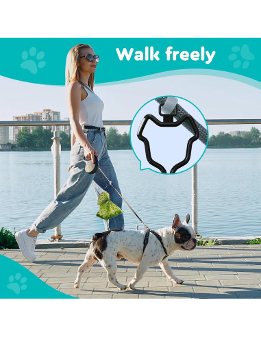 Dispensador de Bolsas de Excremento de Perro Guanpin Blanco