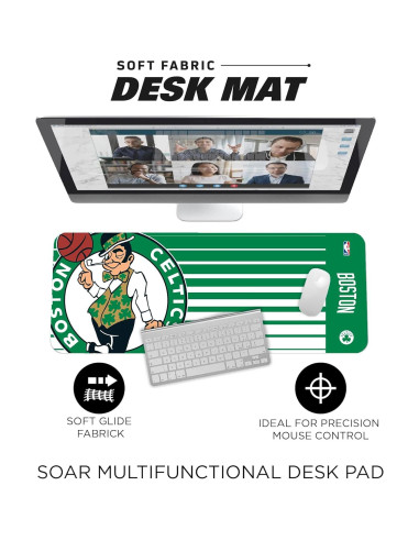 Alfombrilla SOAR NBA Boston Celtics 80x30 cm Antideslizante