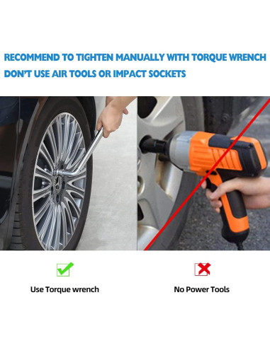 Juego de 24 Tuercas de Rueda M14x1.5 ChnewAuto con Llaves