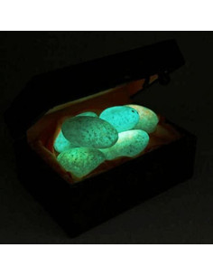 Dzi Bead Brilla en la Oscuridad Acxico Dios de la Riqueza 2