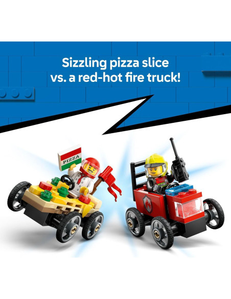 LEGO City Set Pizza vs Camión de Bomberos 60458 - 70 Piezas