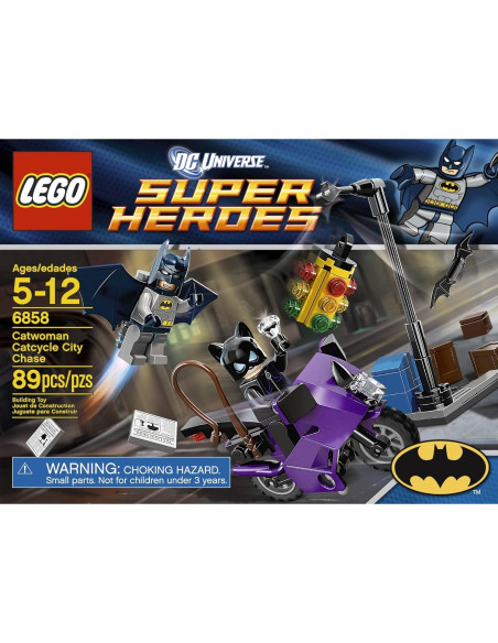 LEGO Super Héroes Catwoman Catcycle Ciudad 6858 - 2 Minifiguras