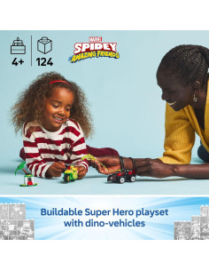 LEGO Marvel Spidey Persecución de Vehículos Spin y Electro - Juguete de Construcción 124 Piezas 2