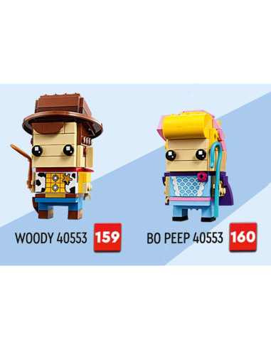 LEGO BrickHeadz Woody y Bo Peep - Toy Story 296 piezas