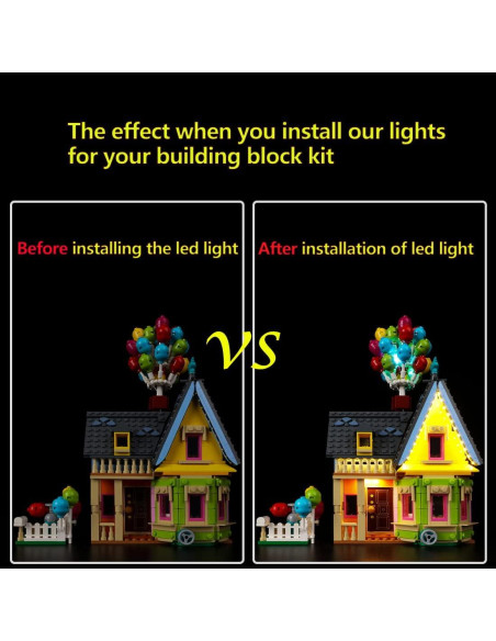 Kit de Iluminación LED Kyglaring para Casa 'Up' de Lego 43217