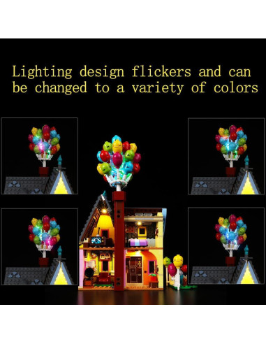 Kit de Iluminación LED Kyglaring para Casa 'Up' de Lego 43217