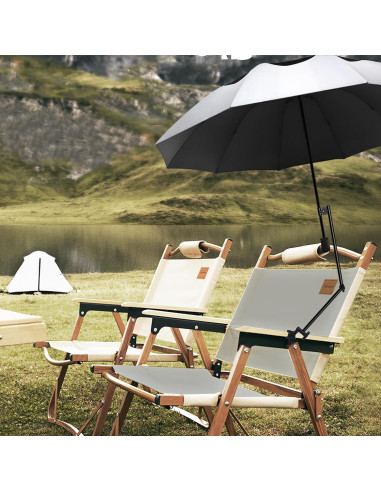 Paraguas de Playa XLINGZA UPF 50+ Plata Titanio XL