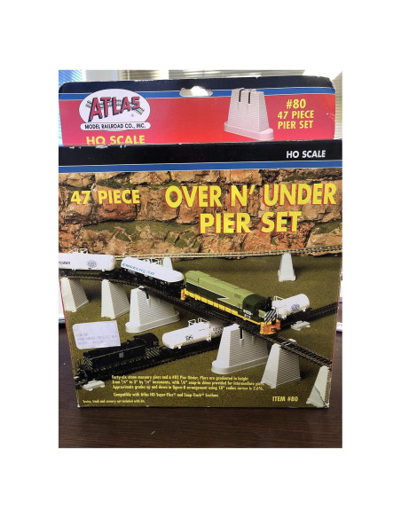 Juego de Pilares Escala HO Atlas 47 Piezas Mampostería Juego de Pilares Escala HO Atlas 47 Piezas Mampostería