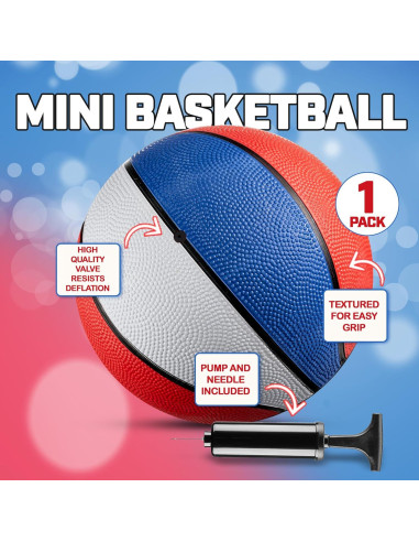 Pelota de Baloncesto Mini Bedwina 17.78 cm con Bomba