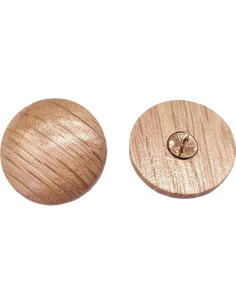 20 Botones de Madera Natural Lmlliang 18mm para Costura 2