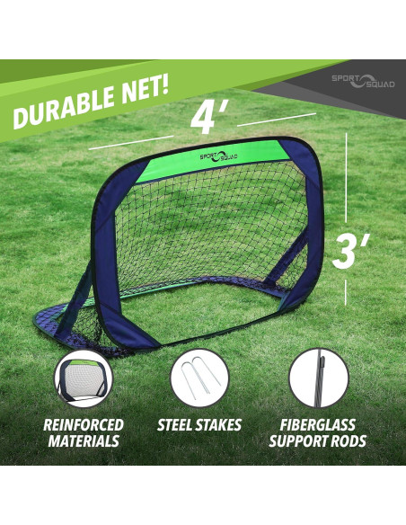 Conjunto de Red de Fútbol Sport Squad - 2 Porterías Plegables Conjunto de Red de Fútbol Sport Squad - 2 Porterías Plegables