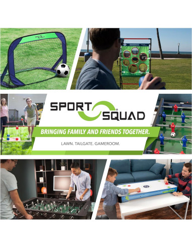 Conjunto de Red de Fútbol Sport Squad - 2 Porterías Plegables