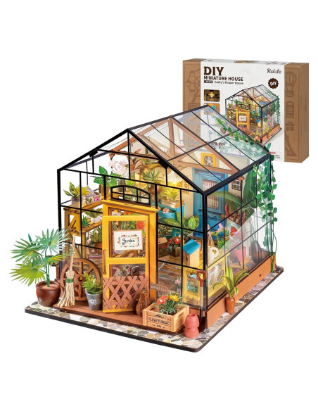 Rolife Casa de Muñecas Miniatura DIY con LED y Muebles