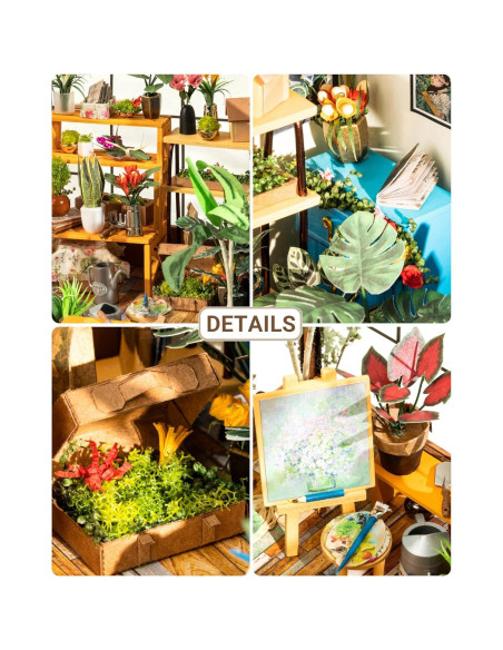 Rolife Casa de Muñecas Miniatura DIY con LED y Muebles