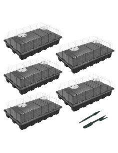 Kit de Bandejas para Iniciar Semillas Gardzen 5 Piezas 40 Celdas