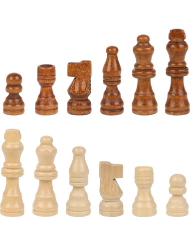 Juego de Ajedrez de Madera Juegoal - 64 Piezas con Bolsas