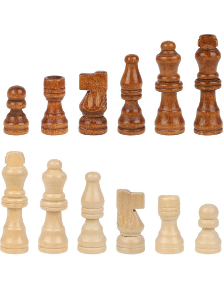 Juego de Ajedrez de Madera Juegoal - 64 Piezas con Bolsas