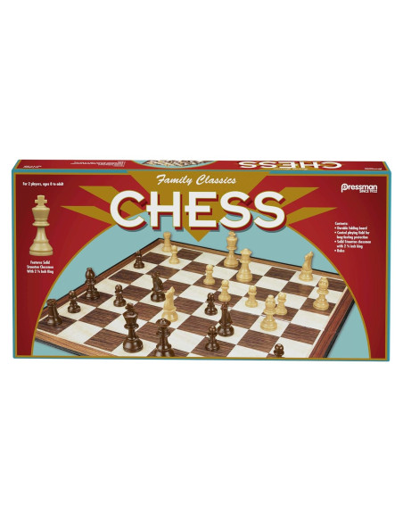 Juego de Ajedrez Clásicos Familiares Pressman - Tablero Plegable