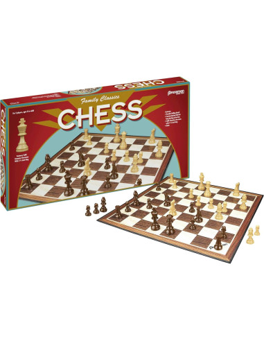 Juego de Ajedrez Clásicos Familiares Pressman - Tablero Plegable